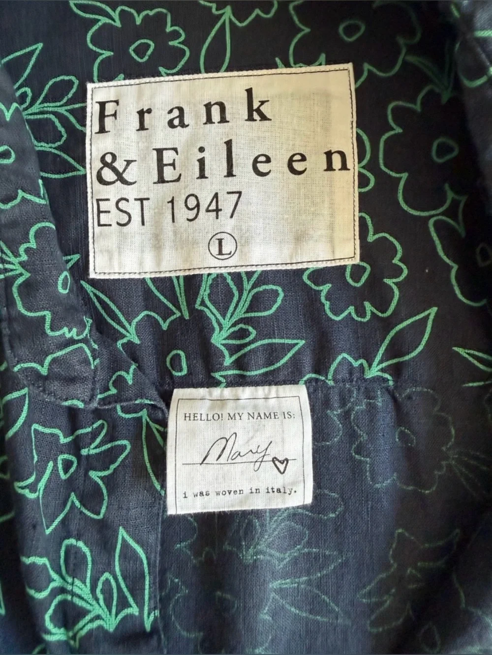 Frank & Eileen Mary Classic Italian Linen Shirt Dress - Picture 5 of 10